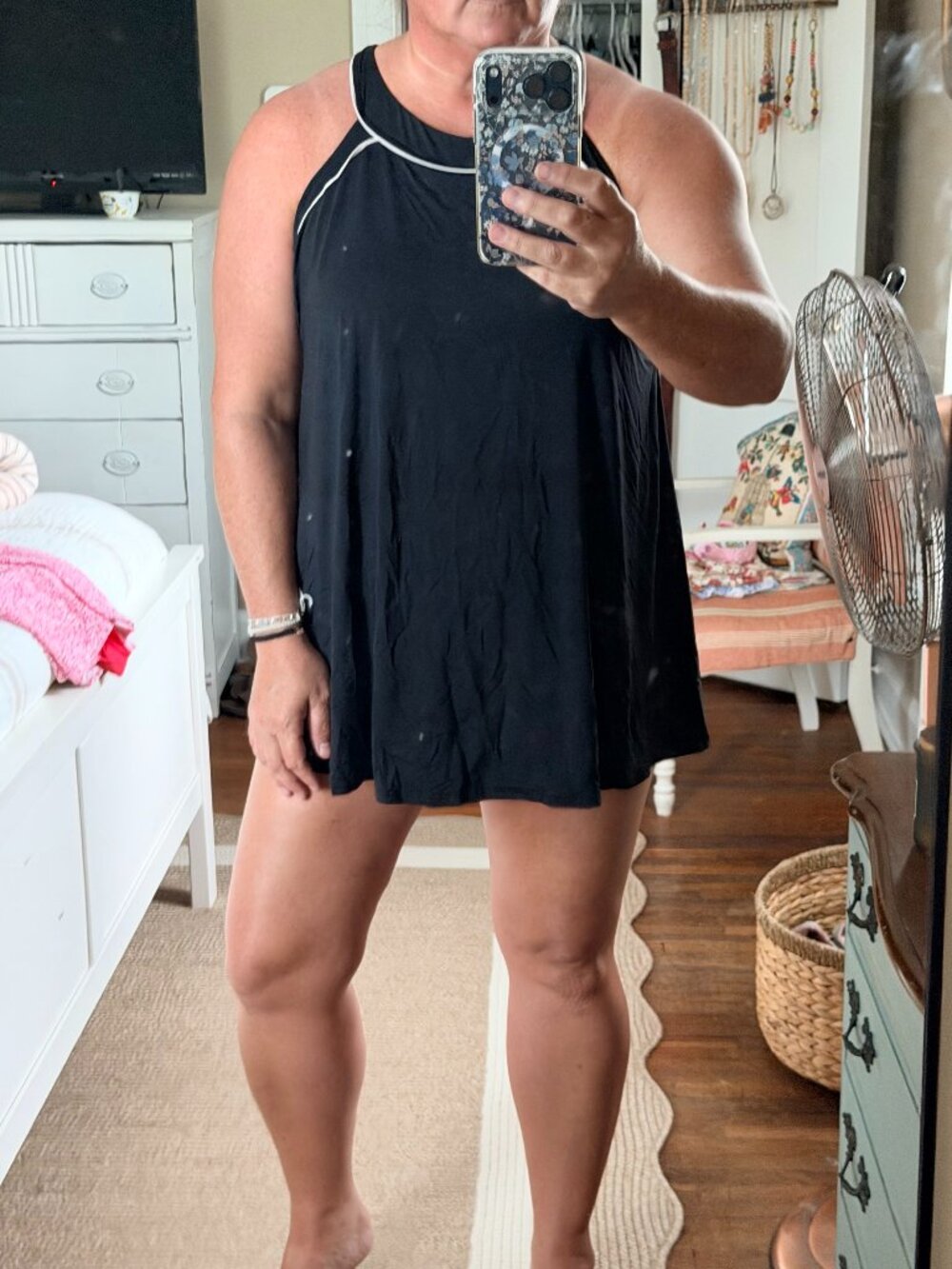 Lands End Halter Neck Swim Dress